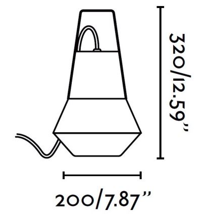 FARO 71562 - Zewnętrzna lampa wisząca CAT 1xE27/20W/230V IP54