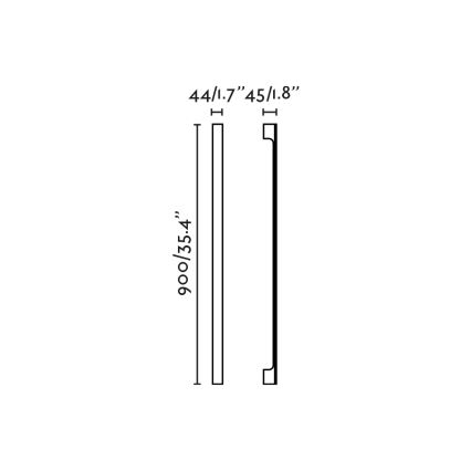 FARO 71803 - Kinkiet zewnętrzny LED LIME LED/10W/230V 2700/3000/4000K 90 cm CRI 90 IP65 czarny