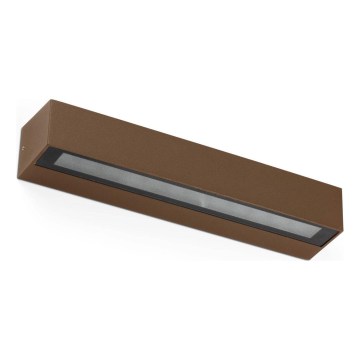 FARO 71905 - Zewnętrzny kinkiet LED DORO 2xLED/10W/230V IP65 brązowy