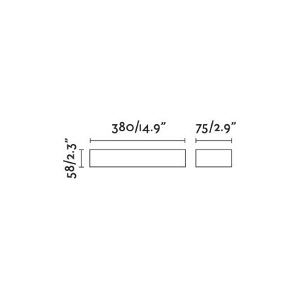 FARO 71905 - Zewnętrzny kinkiet LED DORO 2xLED/10W/230V IP65 brązowy