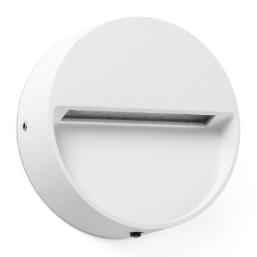 FARO 71961 - Oprawa schodowa LED DUNE LED/3W/230V 2200/2700/3200/4000K IP65 biała, okrągła