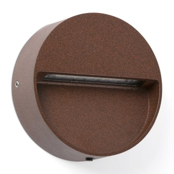 FARO 71962 - Oprawa schodowa LED DUNE LED/3W/230V 2200/2700/3200/4000K IP65 brązowa okrągła