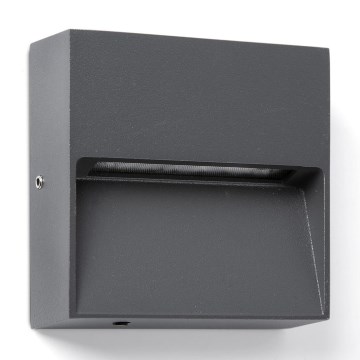 FARO 71963 - Oprawa schodowa LED DUNE LED/3W/230V 2200/2700/3200/4000K IP65 antracyt, kwadrat