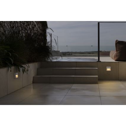 FARO 71964 - LED oprawa schodowa DUNE LED/3W/230V 2200/2700/3200/4000K IP65 biała, kwadratowa