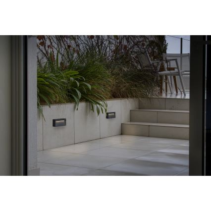 FARO 71966 - Oprawa schodowa LED DUNE LED/6W/230V 2200/2700/3200/4000K IP65 antracyt prostokąt