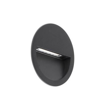 FARO 71969 - Oprawa wpuszczana LED POMA, 3W/230V, 2200/2700/3200/4000K, IP65, antracyt