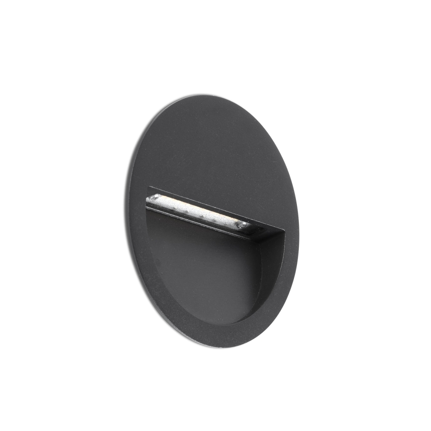 FARO 71969 - Oprawa wpuszczana LED POMA, 3W/230V, 2200/2700/3200/4000K, IP65, antracyt