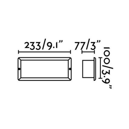 FARO 72092 - LED Zewnętrzne oświetlenie wpuszczane  STRIPE-2 LED/5W/230V IP54