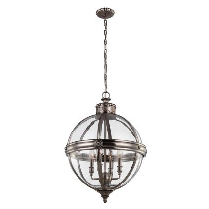 Feiss - Żyrandol na łańcuchu ADAMS 4xE14/60W/230V brąz