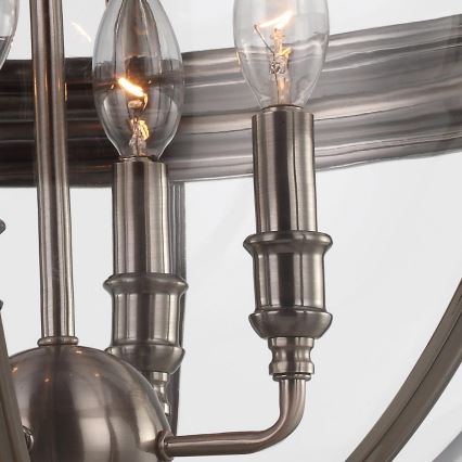 Feiss - Żyrandol na łańcuchu ADAMS 4xE14/60W/230V brąz