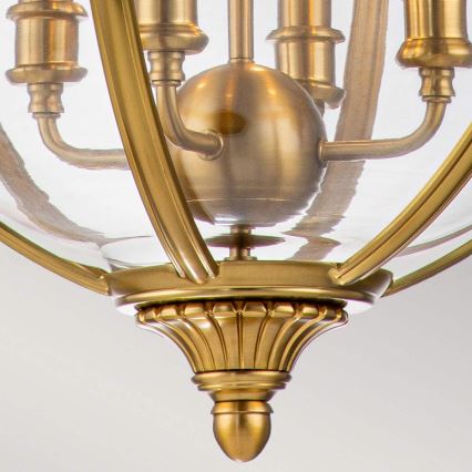 Feiss - Żyrandol na łańcuchu ADAMS 4xE14/60W/230V złoty