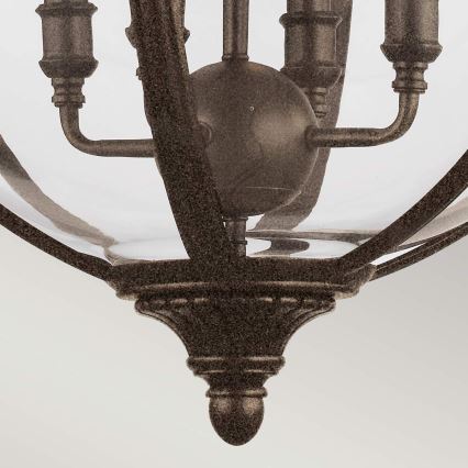 Feiss - Żyrandol na łańcuchu ADAMS 4xE14/60W/230V brąz
