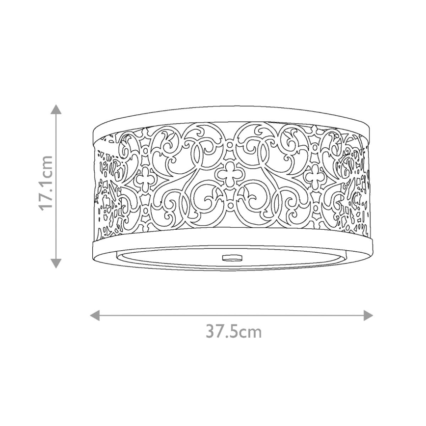 Feiss - Lampa sufitowa ARABESQUE 2xE27/40W/230V złota