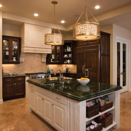 Feiss - Żyrandol na pręcie ARABESQUE 4xE27/60W/230V złoty