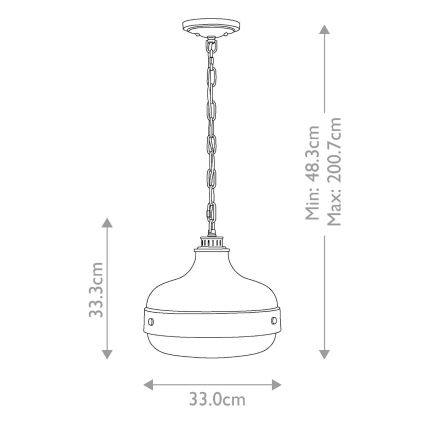 Feiss - Żyrandol na łańcuchu CADENCE 2xE27/75W/230V