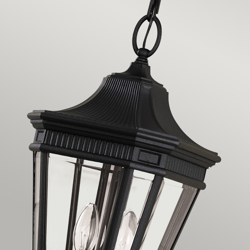 Feiss - Lampa zewnętrzna na łańcuchu COTSWOLD LANE 2xE14/60W/230V IP23 czarna