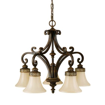Feiss - Żyrandol na łańcuchu DRAWING ROOM 5xE27/60W/230V