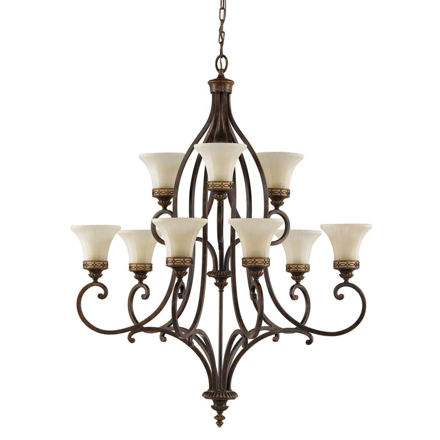 Feiss - Żyrandol na łańcuchu DRAWING ROOM 9xE27/60W/230V