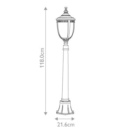 Feiss - Lampa zewnętrzna ENGLISH BRIDLE 3xE14/60W/230V IP44