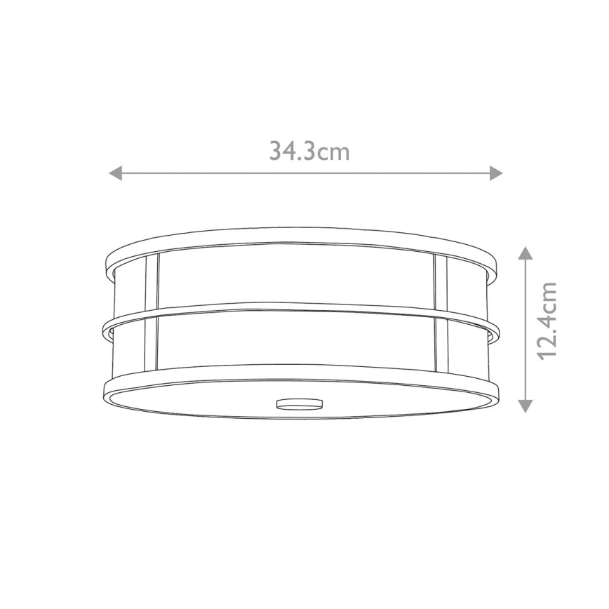 Feiss - Lampa sufitowa FUSION 3xE27/40W/230V śr. 34,3 cm złota