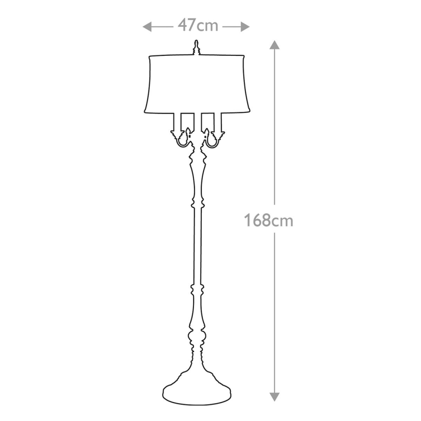 Feiss - Lampa podłogowa GIBSON 4xE27/60W/230V