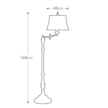 Feiss - Lampa podłogowa GIBSON 1xE27/60W/230V