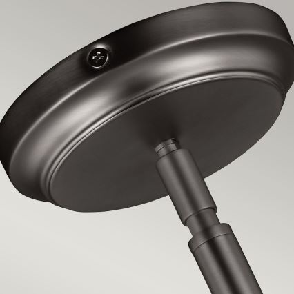 Feiss - Żyrandol na drążku HOBSON 1xE27/60W/230V srebrny