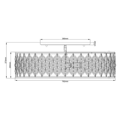 Feiss - Plafon LUCIA 6xE27/60W/230V