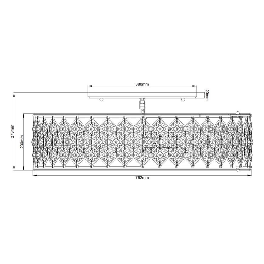 Feiss - Plafon LUCIA 6xE27/60W/230V