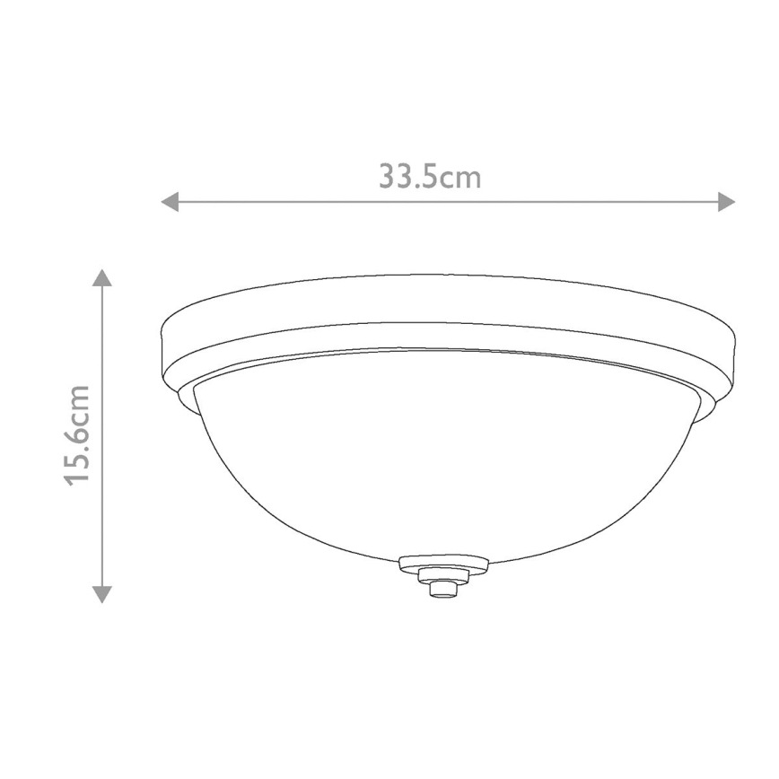 Feiss - Plafon łazienkowy MALIBU 2xE27/60W/230V IP44
