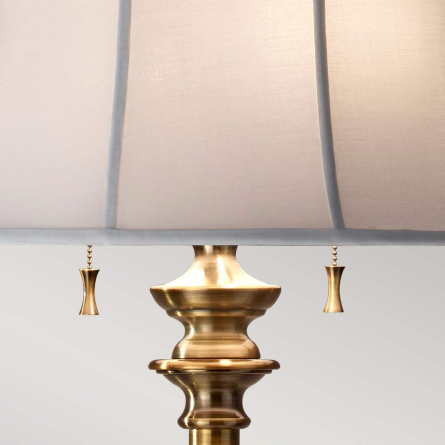 Feiss - Lampa podłogowa STATEROOM 2xE27/60W/230V mosiądz