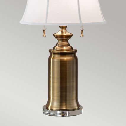 Feiss - Lampa stołowa STATEROOM 2xE27/60W/230V mosiądz