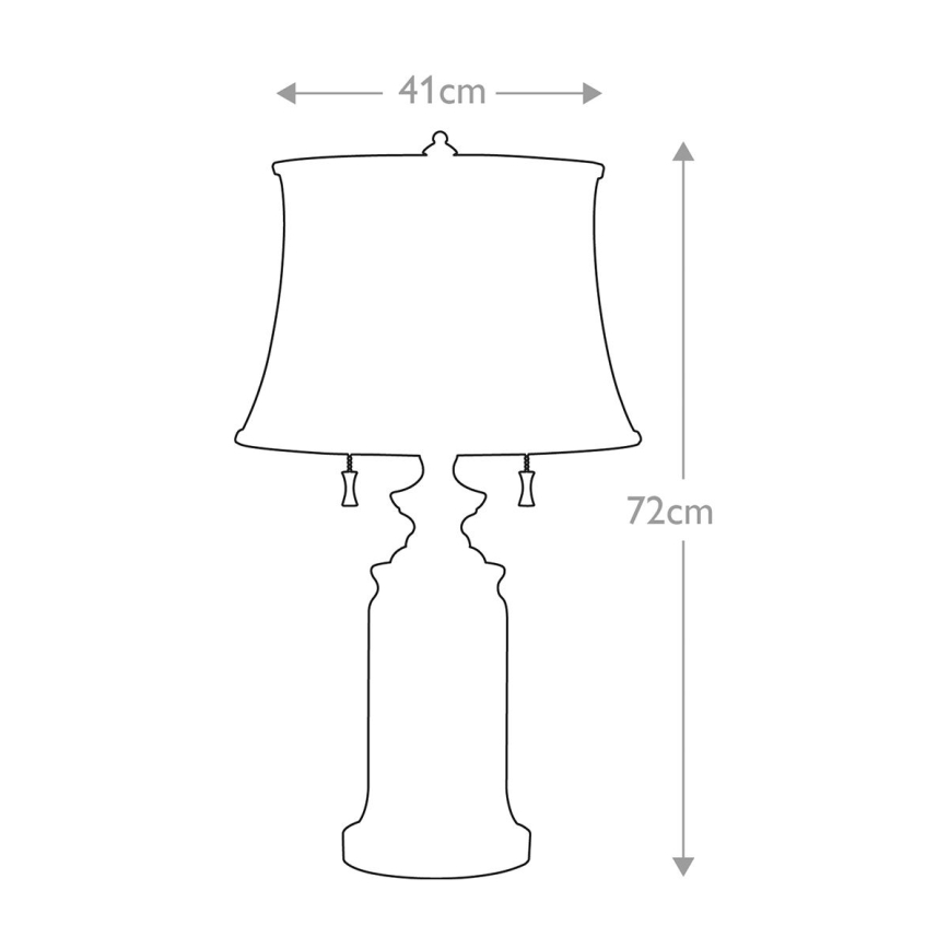 Feiss - Lampa stołowa STATEROOM 2xE27/60W/230V mosiądz