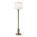 Feiss - Lampa podłogowa STATEROOM 2xE27/60W/230V mosiądz