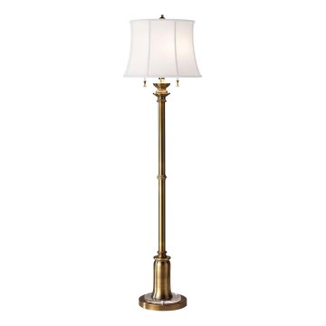 Feiss - Lampa podłogowa STATEROOM 2xE27/60W/230V mosiądz