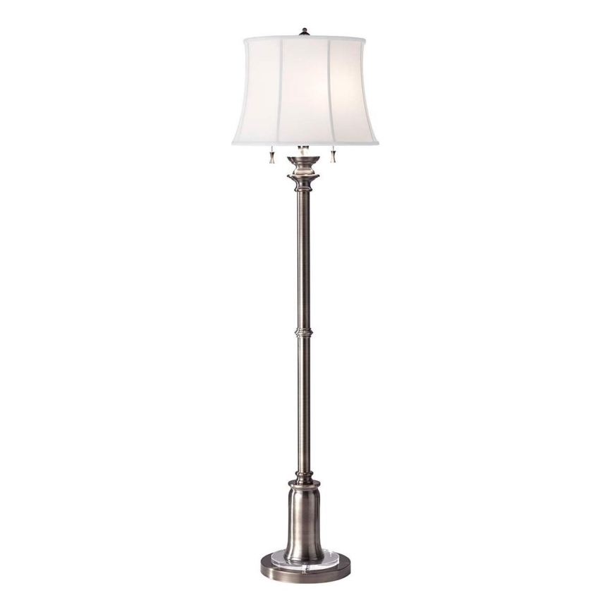 Feiss - Lampa podłogowa STATEROOM 2xE27/60W/230V srebrny