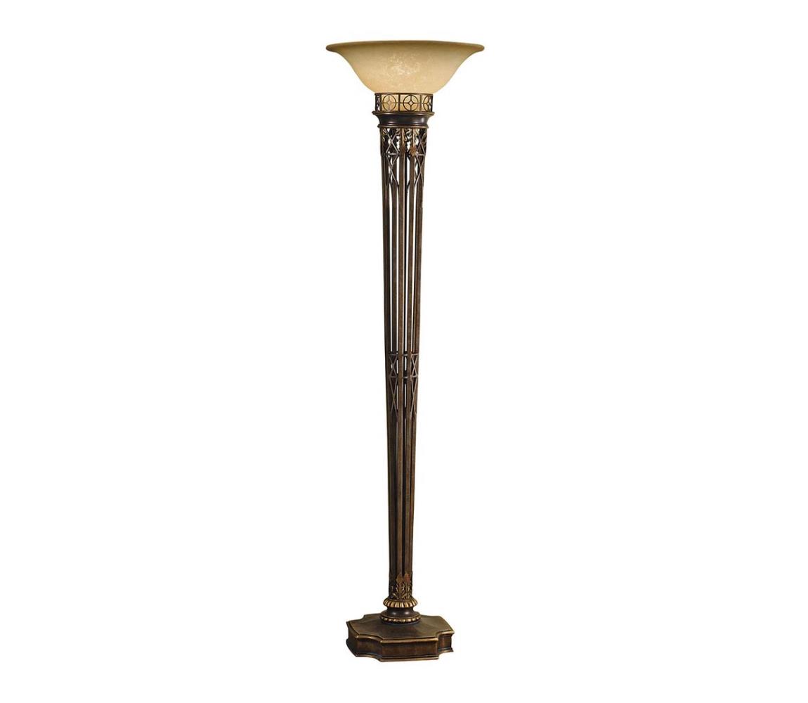 Feiss - Lampa podłogowa OPERA 1xE27/100W/230V brąz/beżowy