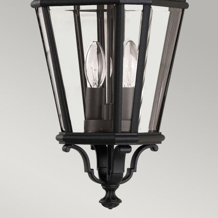 Feiss - Lampa wisząca zewnętrzna na łańcuchu COTSWOLD LANE 2xE14/60W/230V czarny