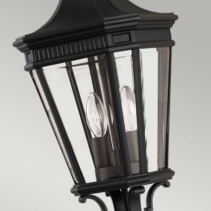 Feiss - Lampa wisząca zewnętrzna na łańcuchu COTSWOLD LANE 2xE14/60W/230V czarny