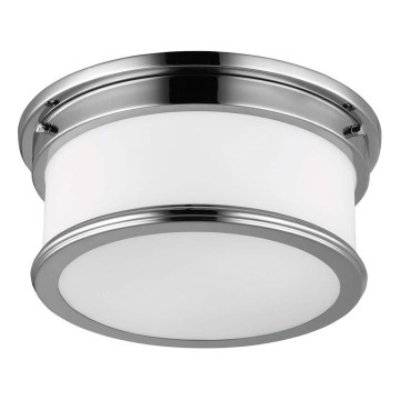 Feiss - Plafon łazienkowy PAYNE 2xE27/60W/230V IP44 matowy chrom