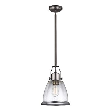 Feiss - Żyrandol na drążku HOBSON 1xE27/60W/230V srebrny