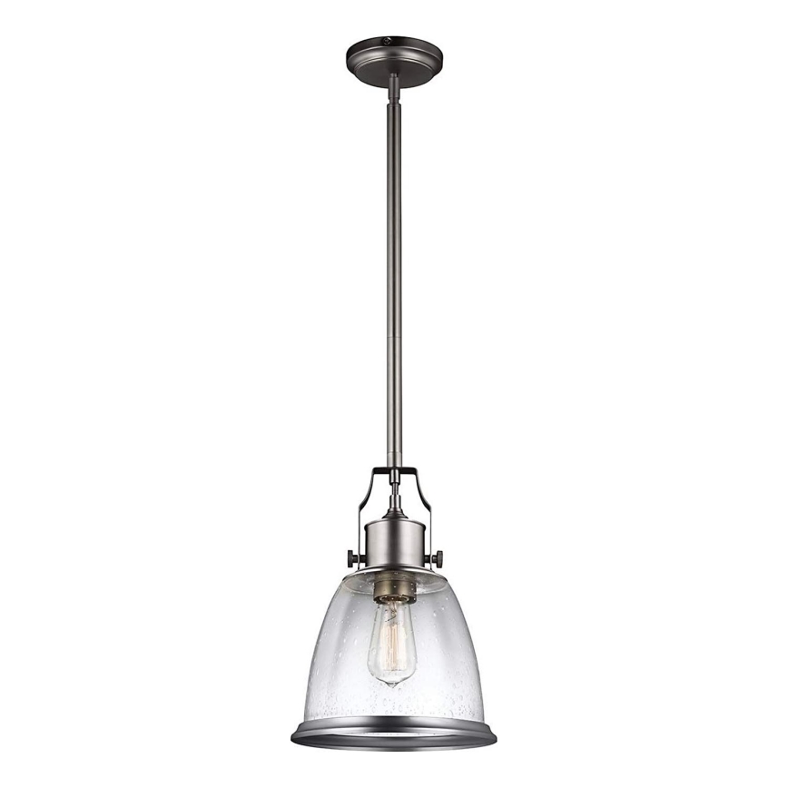 Feiss - Żyrandol na drążku HOBSON 1xE27/60W/230V srebrny