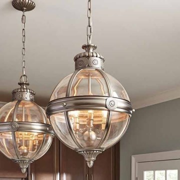 Feiss - Żyrandol na łańcuchu ADAMS 3xE14/60W/230V brąz