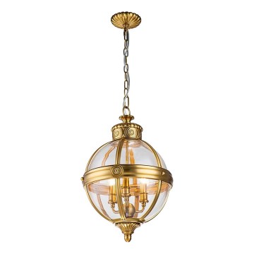 Feiss - Żyrandol na łańcuchu ADAMS 3xE14/60W/230V złoty