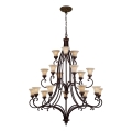Feiss - Żyrandol na łańcuchu DRAWING ROOM 18xE27/60W/230V