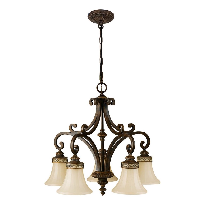 Feiss - Żyrandol na łańcuchu DRAWING ROOM 5xE27/60W/230V
