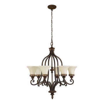 Feiss - Żyrandol na łańcuchu DRAWING ROOM 6xE27/60W/230V