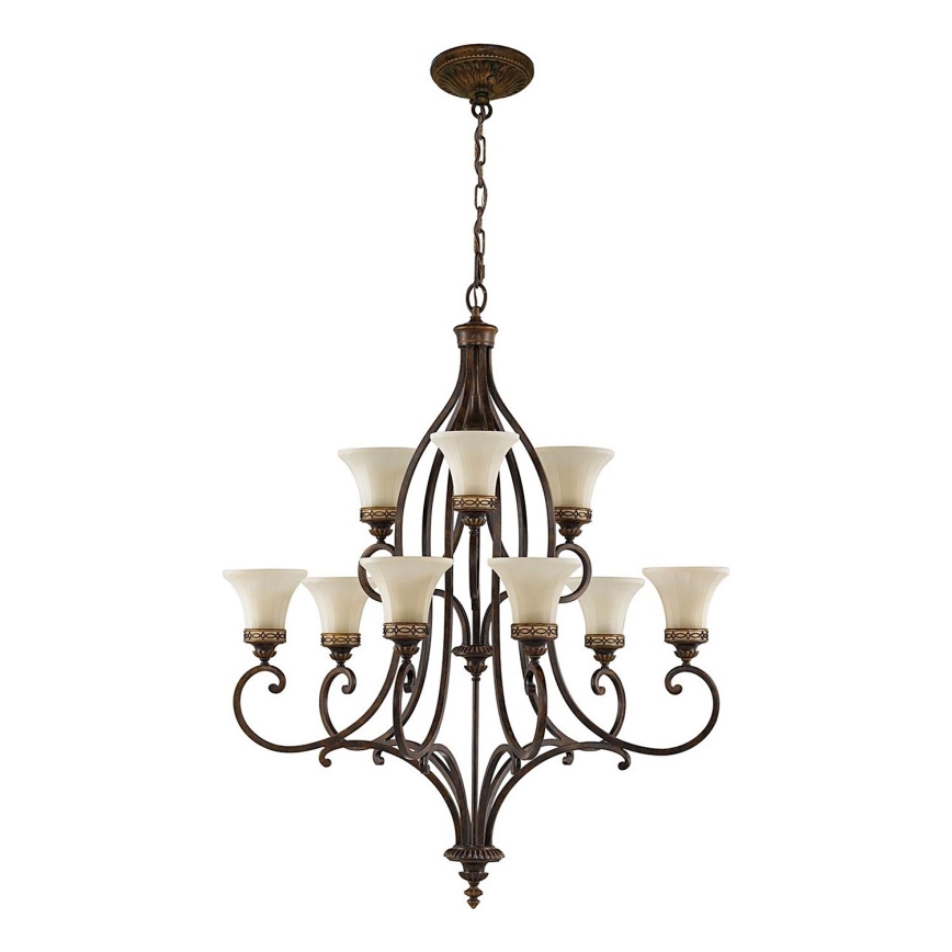 Feiss - Żyrandol na łańcuchu DRAWING ROOM 9xE27/60W/230V