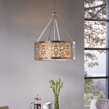 Feiss - Żyrandol na pręcie ARABESQUE 4xE27/60W/230V złoty