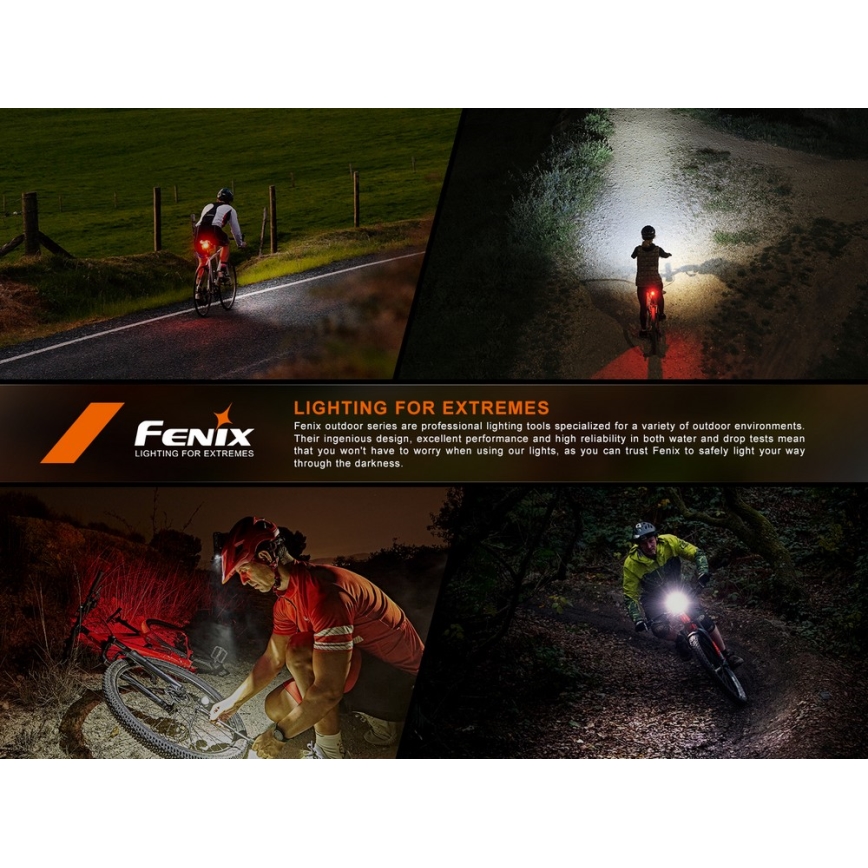 Fenix BC06R - LED Ściemniane akumulatorowe światło do roweru LED/USB IP66 90 błyszcz. 24,5 h 560 mAh